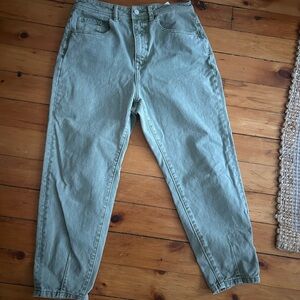 ☀️3/$25 Salsa baggy cropped slim Women's Green Jeans 30x28
